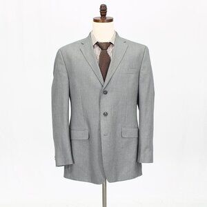 Sean John 42L Gray Solid 3-Button Sport Coat Blazer Jacket G832